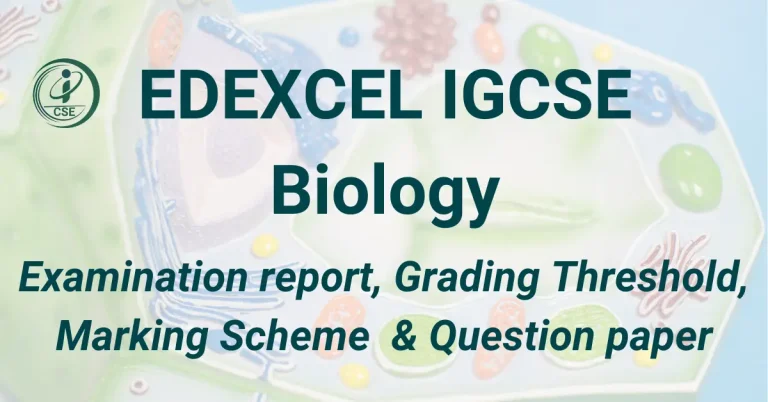 EDEXCEL IGCSE Biology Past papers